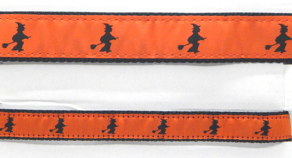 Preston Ribbons "Witch on Broomstick" Collar, Leash or Set
