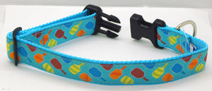 Preston Ribbons Pickleball Collar, Leash, Set, MEDIUM/LARGE Dogs, FREE Matching Key Ring with Set