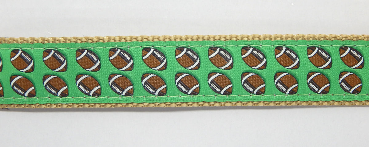 Preston Ribbons "Football" Collar, Leash or Set - FOR MEDIUM AND LARGE DOGS ONLY!