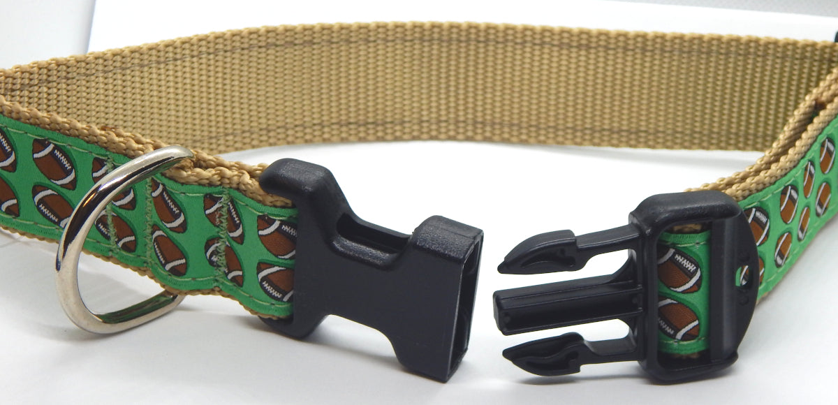 Preston Ribbons "Football" Collar, Leash or Set - FOR MEDIUM AND LARGE DOGS ONLY!
