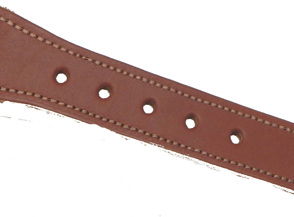 Preston Leather "Glittery Golden Anchor" Belt, Khaki Web, Size 32, MISFIT BELT SALE