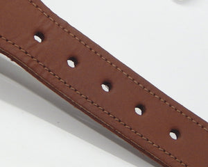 Preston Leather "Golf Clubs/18th Hole" Belt, Khaki Web, Size 48, MISFIT BELT SALE