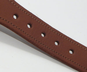 Preston Leather "Green Whale" Belt, Navy Web, Size 32, MISFIT BELT SALE
