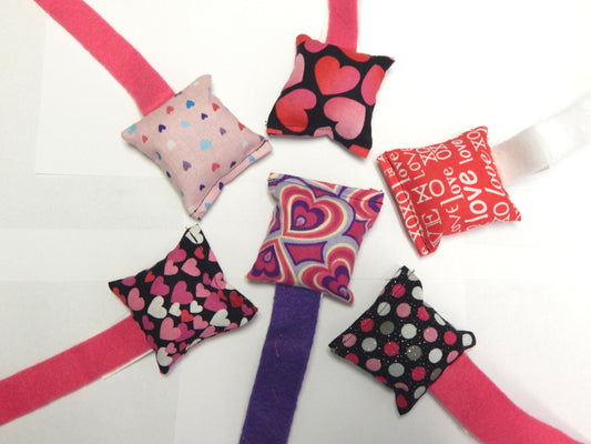 Valentine's Catnip Pillow Toys<br>by Dr. Pussums' Fancy Feline Elixir