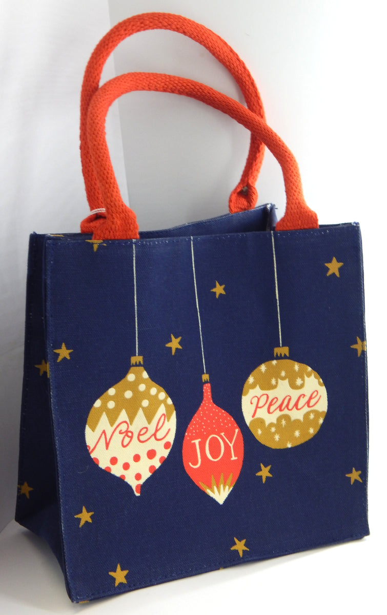 Noel Joy Peace<br>Eco-Friendly Blu Gift Bags<br>Holiday Designs by RockFlowerPaper