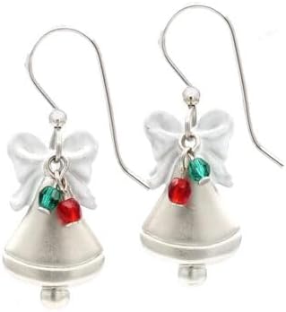 Holiday Bells and Beads, Drop Style Earrings<br>Holiday Classics by Silver Forest