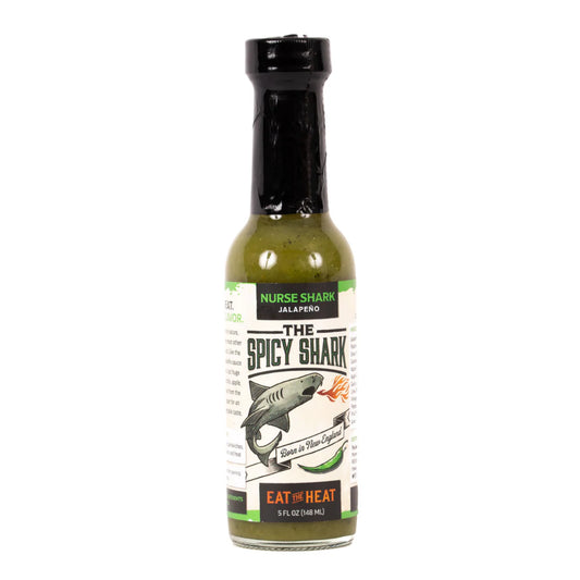 Nurse Shark Jalapeno<br>Warm Heat<br>5 oz. Bottle<br>by Spicy Shark
