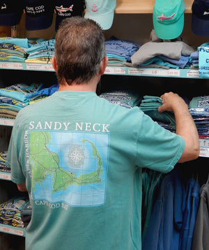 Port of Call, Sandy Neck, Cape Cod<br>Pigment-Dyed Short Sleeve T-Shirt<br>NEW! by American Backcountry