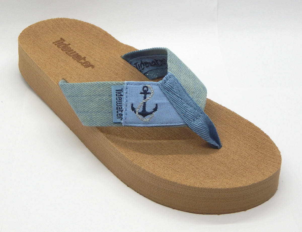 Glittery "Anchor Drift"<br>Women's Boardwalk Collection<br>by Tidewater Sandals