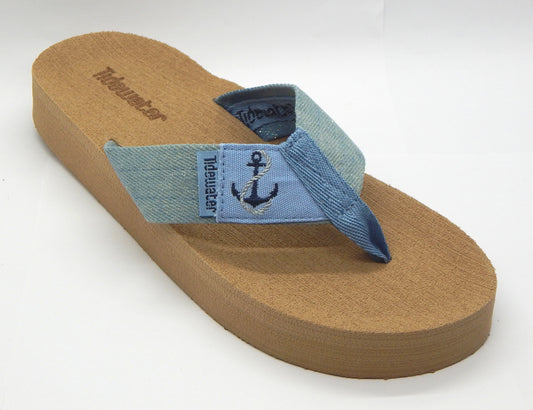 Glittery "Anchor Drift"<br>Women's Boardwalk Collection<br>by Tidewater Sandals