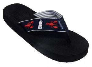 Lobster Lighthouse<br>Boardwalk Collection<br>by Tidewater Sandals