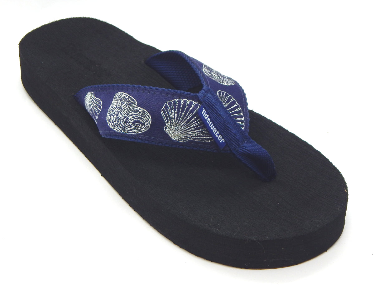 Glittery "Midnight Shells"<br>Women's Boardwalk Collection<br>by Tidewater Sandals