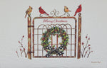 "Merry Christmas"<br>Bird Christmas Cards (#1417)<br>NEW! Embossed by Pumpernickel Press