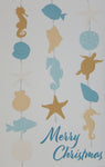 "Merry Christmas"<br>Nautical Christmas Cards (#1421)<br>NEW! Embossed by Pumpernickel Press
