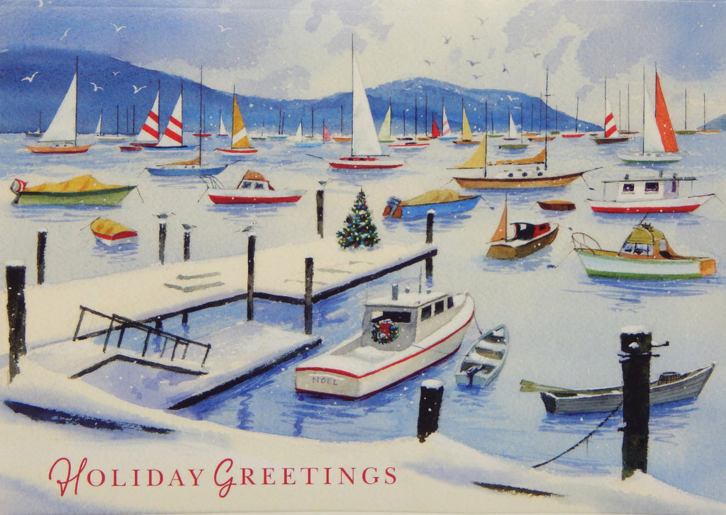 "Holiday Greetings"<br>Nautical Christmas Cards (#1452)<br>NEW! by Masterpiece Studios