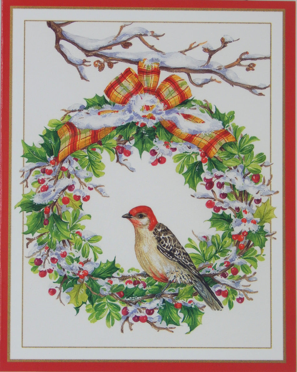 Bird Christmas Cards (#1459)<br><font color="red"><b>SMALLER CARD</b></font><br>by Caspari
