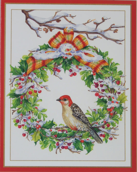 Bird Christmas Cards (#1459)<br><font color="red"><b>SMALLER CARD</b></font><br>by Caspari