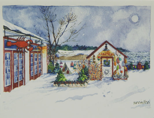 Nautical Christmas Cards (#1480)<br><font color="red"><b>SMALLER CARD</b></font><br><br>by Onion Hill Designs