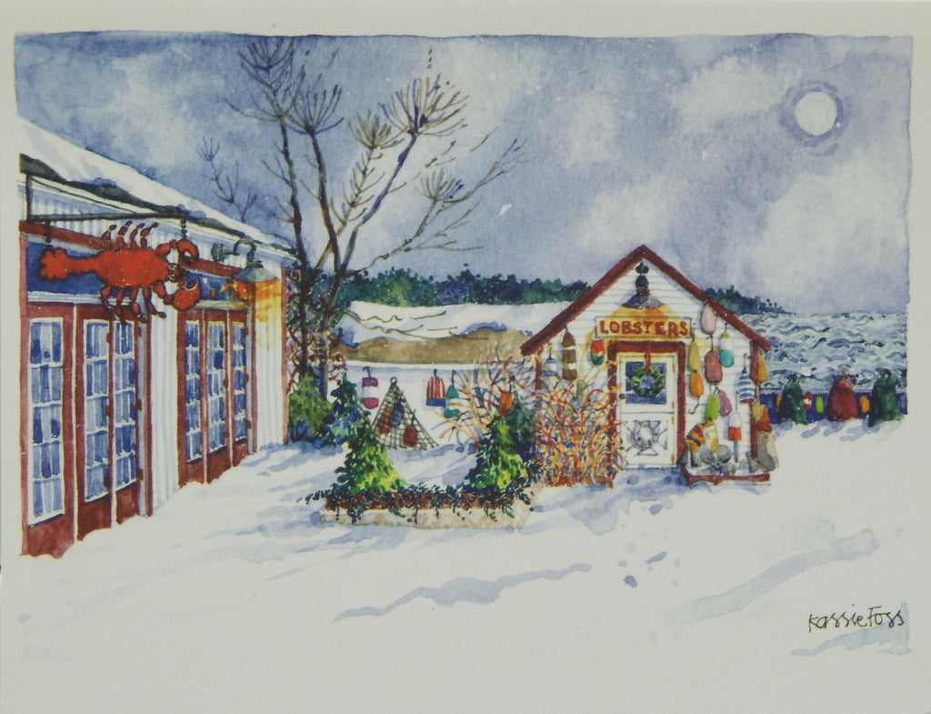 Nautical Christmas Cards (#1480)<br><font color="red"><b>SMALLER CARD</b></font><br><br>NEW! by Onion Hill Designs
