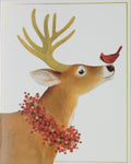 Reindeer Christmas Cards (#1483)<br><font color="red"><b>SMALLER CARD</b></font><br>NEW! by Caspari