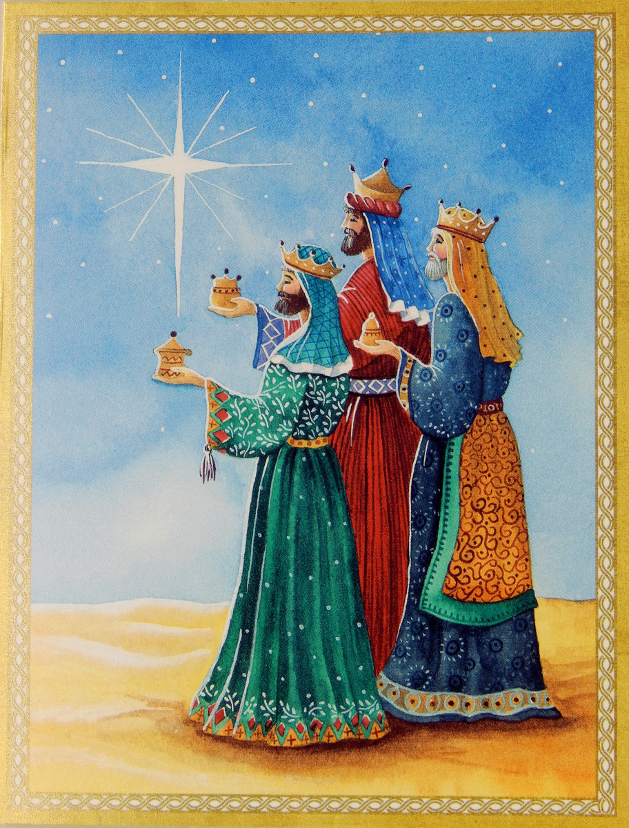 Scenic Christmas Cards (#1487)<br><font color="red"><b>SLIGHTLY SMALLER CARD</b></font><br>NEW! by Caspari