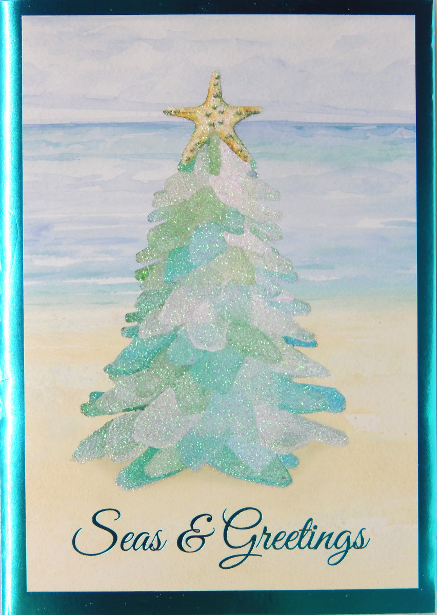 "Seas & Greetings"<br>Nautical Christmas Cards (#1493)<br>NEW! by Cape Shore