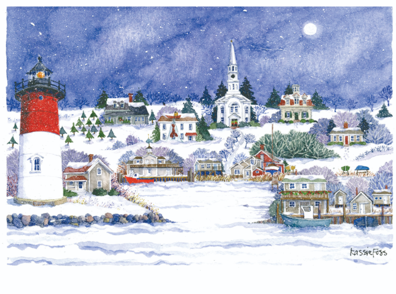 Lighthouse Christmas Cards (#1495)<br>NEW! by Onion Hill Designs<br>ARRIVING LATE OCTOBER