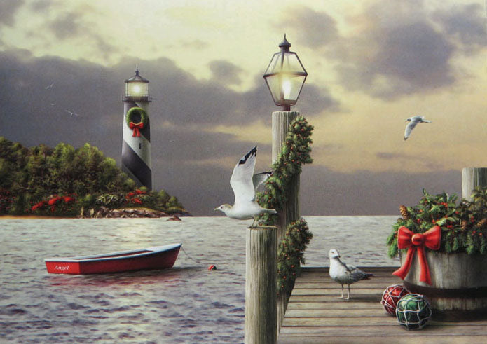 Lighthouse Christmas Cards (#203)<br>by LPG Greetings