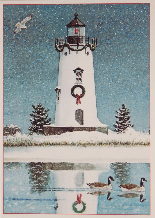 Lighthouse Christmas Cards (#899)<br>by Gaines Graphics