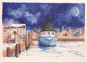 Nautical Christmas Cards (#946)<br>by Onion Hill Designs