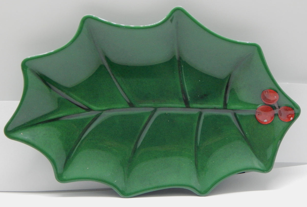 Holly Tidbit Tray