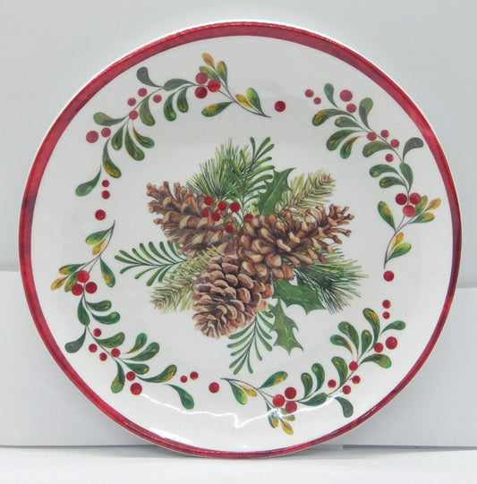Holiday Appetizer Dish<br>Melamine. Not Microwavable