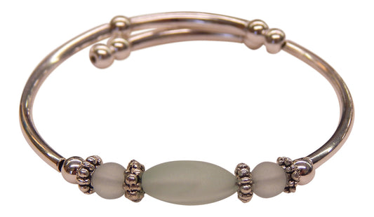 "Coke" Seaglass Single, Wrap-Around Embracelet