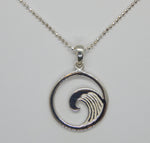 Sterling Silver Simple Wave Necklace<br>by Fishgirl Designs