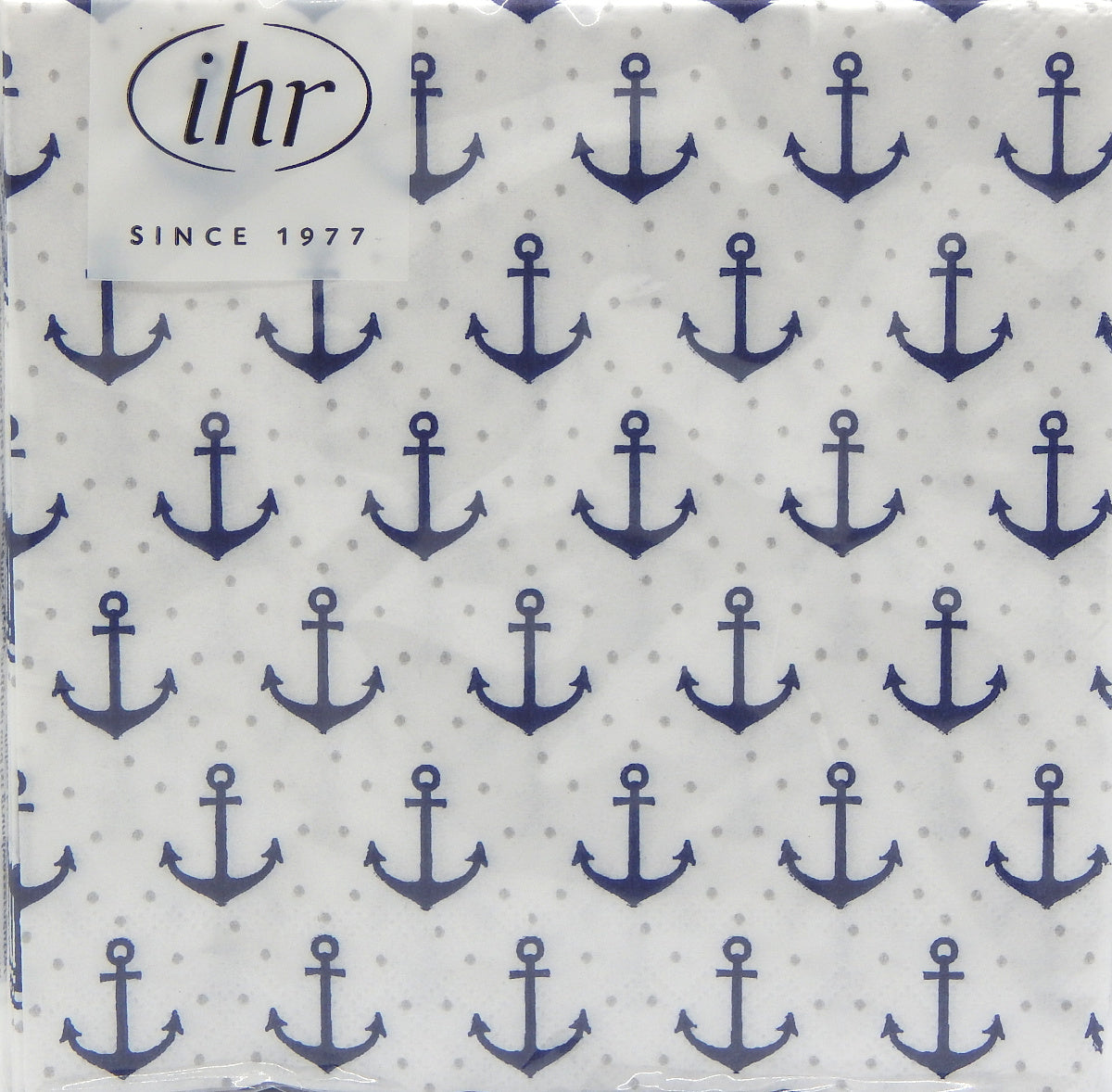 Anchor Dots Cocktail Napkins<br>20 Count<br>by IHR