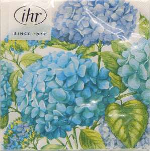 Hydrangea Blossoms Cocktail Napkins<br>20 Count<br>by IHR