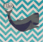 Yacht Club Whale Cocktail Napkins<br>20 Count<br>by IHR