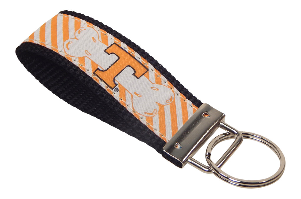 Tennessee University Volunteers, SEC Conference, NCAA, Classic Ribbon Key Ring