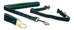 Preston Ribbons "Green Whale on Navy" Collar, Leash, Set, SMALL Dogs, FREE Matching Key Ring with Set
