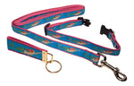 Preston Ribbons "Mermaid" Collar, Leash, Set, SMALL Dogs, FREE Matching Key Ring with Set