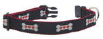 Preston Ribbons "Heart Bone" Collar, Leash, Set, MEDIUM/LARGE Dogs, FREE Matching Key Ring with Set