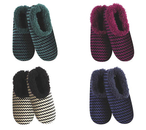 Textured Stripe Chenille<br>Foot Coverings<br>by Snoozies