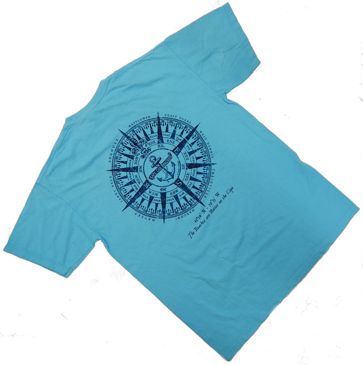 Beaches of Cape Cod<br>Pigment-Dyed Short Sleeve T-Shirt<br>by Tommy's Designs