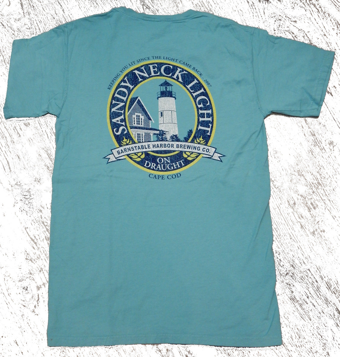 Sandy Neck Light<br>Pigment-Dyed Short Sleeve T-Shirt<br>by Austins