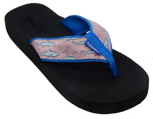 Blue Sharks<br>Boardwalk Collection<br>by Tidewater Sandals