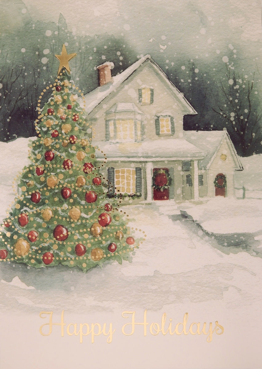 "Happy Holidays"<br>Scenic Christmas Cards (#1059)<br>by Masterpiece Studios