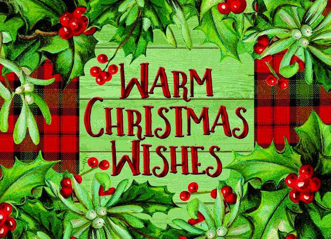 "Warm Christmas Wishes"<br>Fun Christmas Cards (#1122)<br>by LPG Greetings