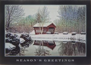 "Season's Greetings"<br>Covered Bridge Christmas Cards (#1219)<br>NEW! by Masterpiece Studios
