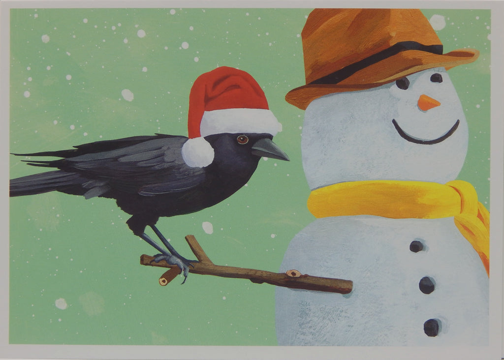 Bird & Snowman Christmas Cards (#1228)<br>100% Recycled<br>by Allport Editions