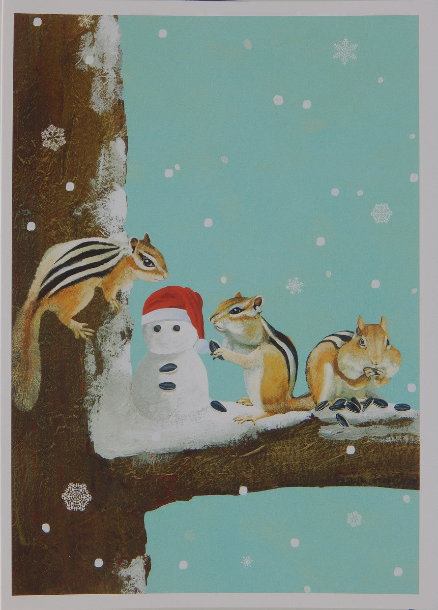 Wildlife & Snowman Christmas Cards (#1230)<br>100% Recycled<br>by Allport Editions